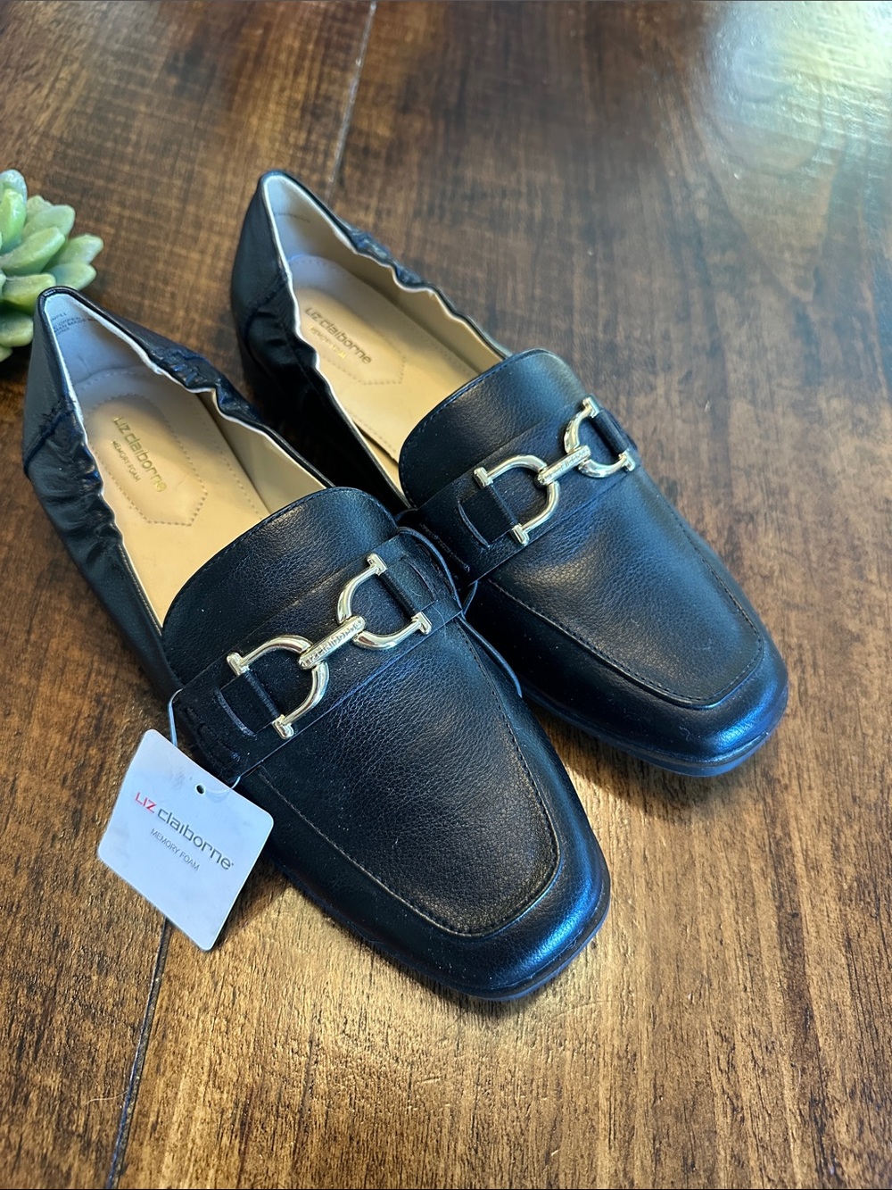 Liz Claiborne | NWT Black Horsebit Memory Foam Loafers, Size 10